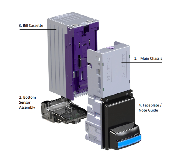 Astrosys GBA ST1-C Bill Validator for a Vending Machine